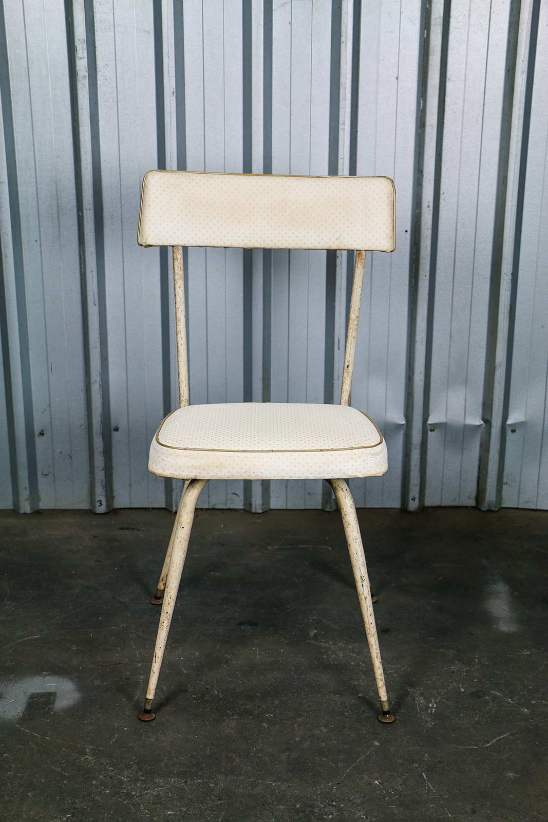 White Vintage Dining Chairs Prop Starz Brisbane   Retro White KItchen Dining Chair 3 